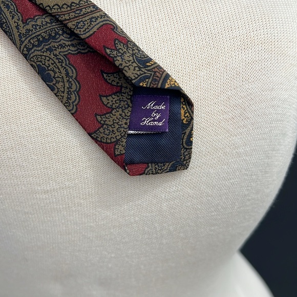 RALPH LAUREN PURPLE LABEL HANDMADE TIE - Picture 4 of 4